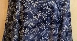 Robe Manches Longues,mousseline Imprimé,bleu Et Blanc,dentelle Noire,robe Femme,robe Fille,vêtements Femme -Éclat Boutique 1509768 robe manches longues en mousseline imprime bleu et dentell 1