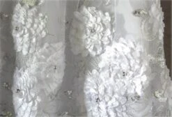 Robe Chasuble Trapèze Dentelle Blanche Et Argent - 12 Mois -Éclat Boutique 1536956 robe chasuble trapeze dentelle blanche et argent 12 mois 4