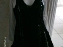 Robe Femme En Coton Noir
