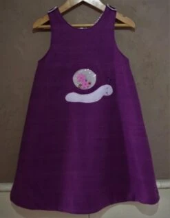Robe Doublée Chasuble Trapèze En Polaire Violet/parme Uni - 8 Ans