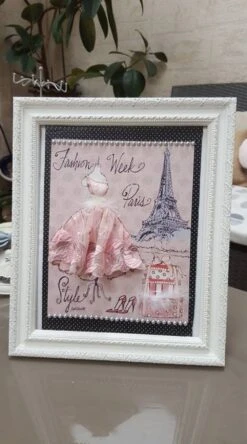 Collection Cadre Baroque La Petite Robe Shabby Chic Sur Carton Plume