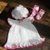 Robe,chapeau Et Chaussons 3 Mois