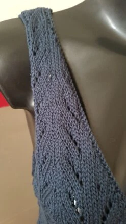 Robe D'été Bleue T. 42 Tricotée Main -Éclat Boutique 1950004 robe d ete bleue t 42 tricotee main 5