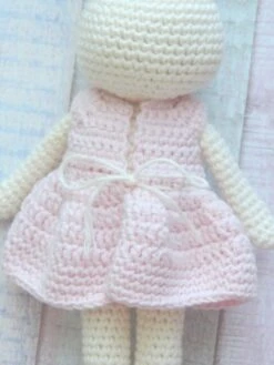 Lapin Robe Rose Coton Bio Peluche, Doudou Lapin Ecru, Peluche Decorative, Fait Main, Animaux Mignons -Éclat Boutique 1957051 lapin robe rose coton bio peluche doudou lapin ecru peluch 3