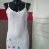 Robe Blanche D'été Au Crochet Fait Main