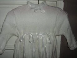 Robe De Baptême Et Bonnet T. 3/6 Mois Tricotés Main -Éclat Boutique 2115554 robe de bapteme et bonnet t 3 6 mois tricotes main 4