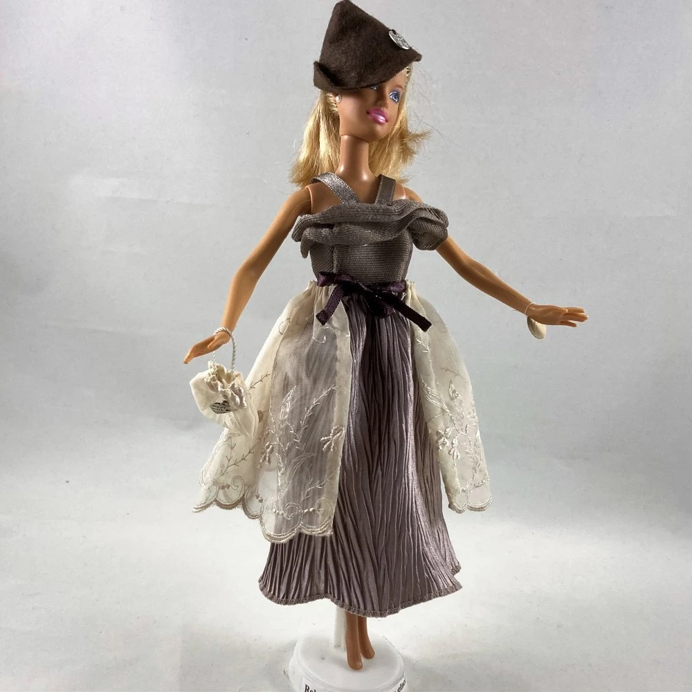 Vêtements Pour Poupée Barbie - "robe De Fête "marron Glacé"" 6 Vêtements Pour Poupée Barbie - "robe De Fête "marron Glacé"" – Image 6