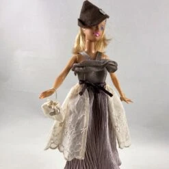 Vêtements Pour Poupée Barbie - "robe De Fête "marron Glacé"" 15 Vêtements Pour Poupée Barbie - "robe De Fête "marron Glacé"" -Éclat Boutique 2119923 vetements pour poupee barbie robe de fete marron glac 8