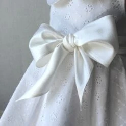 Robe De Baptême Pour Bébé En Broderie Anglaise Et Soie -Éclat Boutique 2145761 robe de bapteme pour bebe en broderie anglaise et soie 4