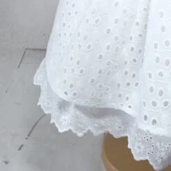 Robe De Baptême Blanche Pour Bébé En Broderie Anglaise, Vetement Cérémonie Fille, Robe L'été Bébé -Éclat Boutique 2147502 robe de bapteme blanche pour bebe en broderie anglaise v 5