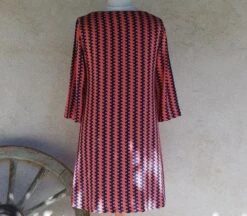 Robe Trapèze évasée En Crêpe De Polyester à Manches 3/4 Et Encolure Ronde, Robe Habillée -Éclat Boutique 2247245 robe trapeze evasee en crepe de polyester a manches 3 4 4