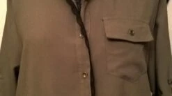 Robe Chemise,coton Kaki,dentelle Noire,femme,robe Fille,cadeau Femme -Éclat Boutique 2272532 robe chemise coton kaki dentelle noire femme robe fille cade 3