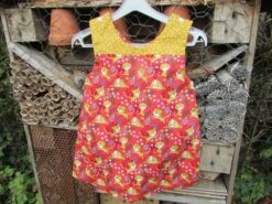 Robe D'été Rouge Et Jaune