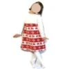 Robe Fille Polaire Hiver 5-6 Ans Robe Trapèze Fille Chasuble Rennes Et Flocons