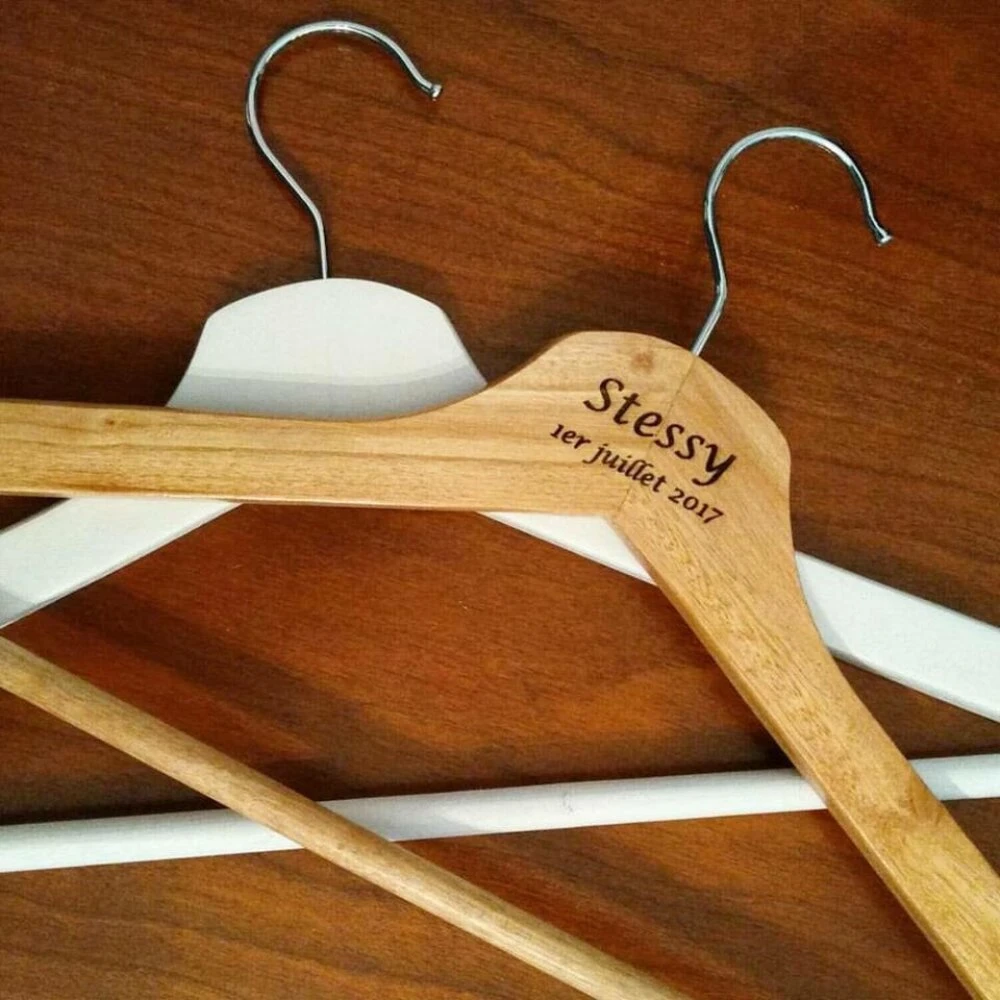 Cintre Personnalisé Avec Votre Prénom Pour Robe De Mariée, Costume, 1 Cintre Personnalisé Avec Votre Prénom Pour Robe De Mariée, Costume,