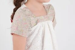 Robe Cortège Bébé, Petite Fille, Broderie Anglaise Et Liberty, Petite Demoiselle D'honneur, Baptême. -Éclat Boutique 2595630 robe cortege bebe petite fille broderie anglaise et lib 4