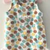 Robe Chasuble Trapèze En Jersey De Coton Motif Petits Moutons - 6 Mois