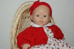 Vêtement Pour Poupée De 30 Cm, Petite Robe Fond Blanc Imprimée De Petits Fruits Rouges, Pull Rouge -Éclat Boutique 2812283 inscrite aux etsy design awards 2019 vetement pour poupee 4