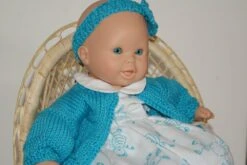 Vêtement Pour Poupée 30 Cm Robe Imprimée Personnage Bleu Turquoise Sur Fond Blanc -Éclat Boutique 2812285 vetement pour poupee 30 cm robe imprimee personnage bleu 3