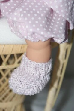 Vêtement Pour Poupon 30 Cm Robe Rose Violine à Pois Blanc -Éclat Boutique 2812297 vetement pour poupon 30 cm robe rose violine a pois blanc 3