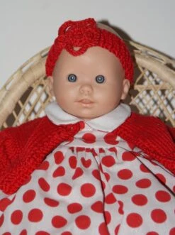 Vêtement Pour Poupée De 30 Cm Robe Fond Blanc Avec Pois Rouges Et Pull Rouge -Éclat Boutique 2812310 vetement pour poupee de 30 cm robe fond blanc avec pois ro 3