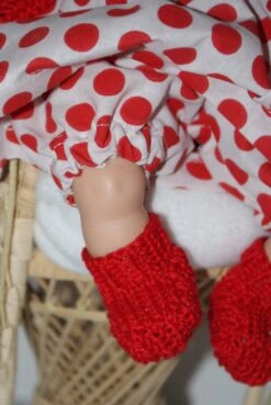 Vêtement Pour Poupée De 30 Cm Robe Fond Blanc Avec Pois Rouges Et Pull Rouge -Éclat Boutique 2812310 vetement pour poupee de 30 cm robe fond blanc avec pois ro 4