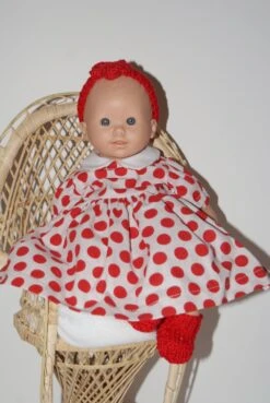 Vêtement Pour Poupée De 30 Cm Robe Fond Blanc Avec Pois Rouges Et Pull Rouge -Éclat Boutique 2812310 vetement pour poupee de 30 cm robe fond blanc avec pois ro 5