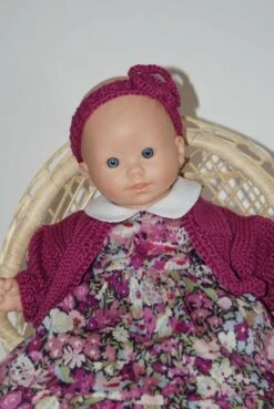 Vêtement Pour Poupée De 30 Cm Robe Liberty Fleuri Tons Bordeaux -Éclat Boutique 2812329 vetement pour poupee de 30 cm robe liberty fleuri tons bo 3