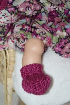 Vêtement Pour Poupée De 30 Cm Robe Liberty Fleuri Tons Bordeaux -Éclat Boutique 2812329 vetement pour poupee de 30 cm robe liberty fleuri tons bo 5