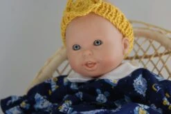 Vêtement Pour Poupée 30 Cm Robe Bleue Marine Imprimée Jouets Bleus Ciel Et Jaune Avec Volants -Éclat Boutique 2812347 vetement pour poupee 30 cm robe bleue marine imprimee jou 2