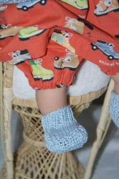 Vetement Pour Poupée De 36 Cm Robe Orange Imprimée Petites Chaussures Pastels -Éclat Boutique 2812351 vetement pour poupee de 36 cm robe orange imprimee petites 3