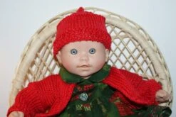 Vêtement Pour Poupée 30 Cm Thème Noël Robe Verte Et Rouge Imprimé Petits Paquets Cadeaux -Éclat Boutique 2812355 vetement pour poupee 30 cm theme noel robe verte et ro 5