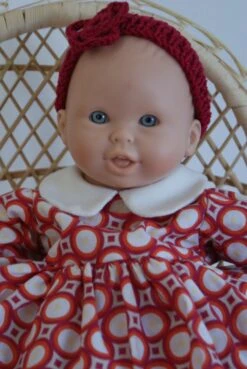 Vêtement Pour Poupon 30 Cm Robe Orange Et Bordeaux Avec Formes Géometriques -Éclat Boutique 2852057 vetement pour poupon 30 cm orange et bordeaux avec formes g 4