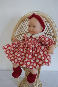 Vêtement Pour Poupon 30 Cm Robe Orange Et Bordeaux Avec Formes Géometriques -Éclat Boutique 2852057 vetement pour poupon 30 cm orange et bordeaux avec formes g 5