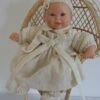 Vêtement Pour Poupée De 30 Cm Robe En Coton Blanc Cassé Brodé Avec Broderie Anglaise