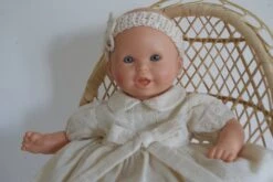 Vêtement Pour Poupée De 30 Cm Robe En Coton Blanc Cassé Brodé Avec Broderie Anglaise -Éclat Boutique 2855390 vetement pour poupee de 30 cm robe fond blanc avec pois ro 6