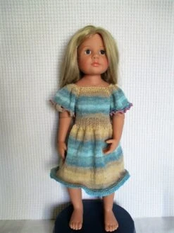 Vêtement Poupée Gotz, Robe Au Tricot