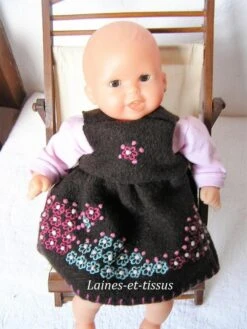 Vêtement Pour Poupon De 30 Cm, Robe Et Tee-shirt