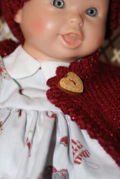 Vêtement Pour Poupon 30 Cm Robe Grise Et Bordeaux Theme Noel Avec Bonnet Lutin -Éclat Boutique 2940451 vetement pour poupon 30 cm combinaison grise et bordeaux th 6