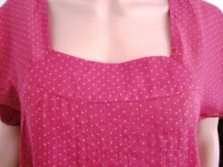 Robe Coton Framboise Et Pois