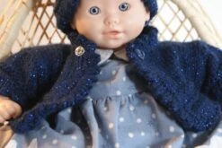 Vêtement Pour Poupon 30 Cm Robe Bleue Et Blanche Theme Noel Avec Bonnet Lutin -Éclat Boutique 2980838 vetement pour poupon 30 cm robe grise et bordeaux theme noe 4