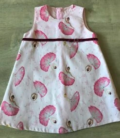 Robe Chasuble Trapèze En Coton Motif Pailleté Danseuse - 2 Ans