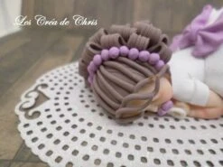 Bébé Fimo Fille Robe Avec Col Effet Dentelle Et Cheveux Reliefs. -Éclat Boutique 3000613 bebe fimo fille robe avec col effet dentelle et cheveux re 6