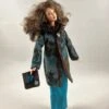 Vêtements Pour Poupée Barbie - "manteau Fantaisie Et Robe Longue"