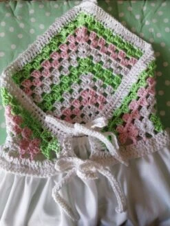 Robe Enfant Dos Nu, Au Crochet,boho ,boheme, Hippie Tons Vert Et Rose,blanc -Éclat Boutique 3100255 robe enfant dos nu au crochet boho boheme hippie tons ve 2