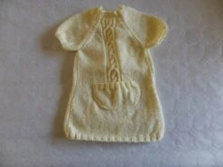 Robe Manches Courtes Jaune Brillante Taille 1 An