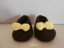 Ensemble Robe+ Bonnet+ Chaussons Bébé - Fait Main - -Éclat Boutique 331500 ensemble robe bonnet chaussons bebe fait main 5