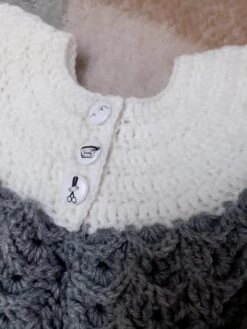 Robe Bebe Grise Au Crochet Unique -Éclat Boutique 3486761 robe bebe grise au crochet unique 3