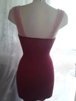 -robe Tube Robe D'étè Moulante Mi Longue En Jersey Extensible Rose -taille 36/38/40/42, Longueur 88 Cm. -Éclat Boutique 3682048 reserve a sylvain p robe d ete moulante mi longue en jer 4