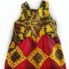 Robe Fillette Wax-ankara-robe Wax Cérémonie Imprimé Fillette-girl Dress Wax-dress Ceremony Girl-sleeveless Wax